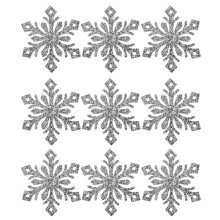 30 sneeuwvlokken stickers voor diy haarspelden en kledingaccessoires