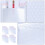 25Pcs White Bubble Mailing Pouch PVC Opaque Self Seal Mailers 8