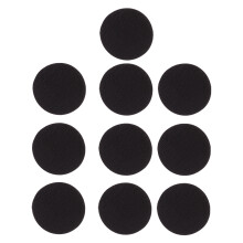 20 Set Black Round Hook Loop Tape Dots With Adhesive