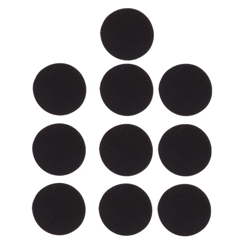 20 Set Black Round Hook Loop Tape Dots With Adhesive