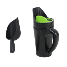 Hand Spreader For Lawn Fertilizer And Ice Melt, Textured Garden, Adjustable Opening Sizes, Model Sowing Pot Plus Sowi