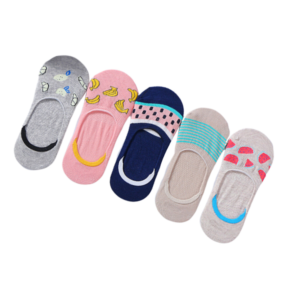 5 Ademende Antislip Bootssokken Fruit Sweet--image
