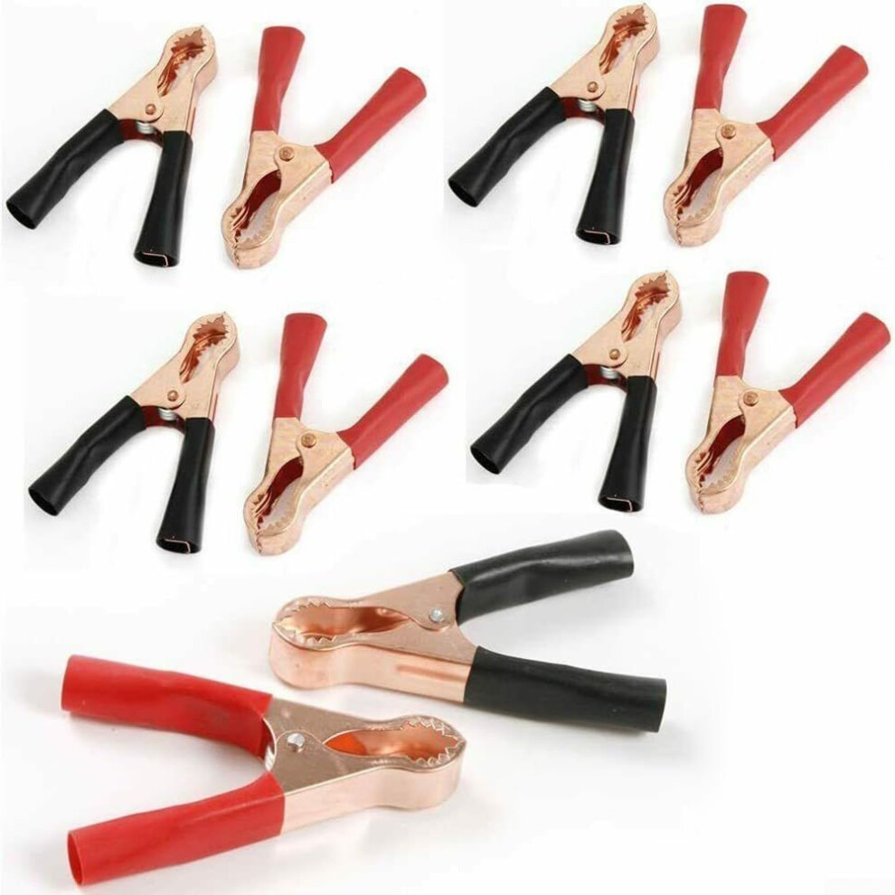 Reliable Battery Crocodile Clips 10-Pc Terminal Test Clamps Set For Electrical Applications 9016109106223