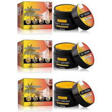 3pcs Fast Tanning Cream Waterproof Tanning Accelerator Cream with Natural Carrots Oil Extract Soft Brown