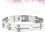 stainless steel x-shaped bracelet for men, adjustable 5