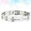 stainless steel x-shaped bracelet for men, adjustable 3