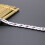 stainless steel x-shaped bracelet for men, adjustable 10
