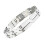 stainless steel x-shaped bracelet for men, adjustable 1
