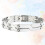 stainless steel x-shaped bracelet for men, adjustable 2