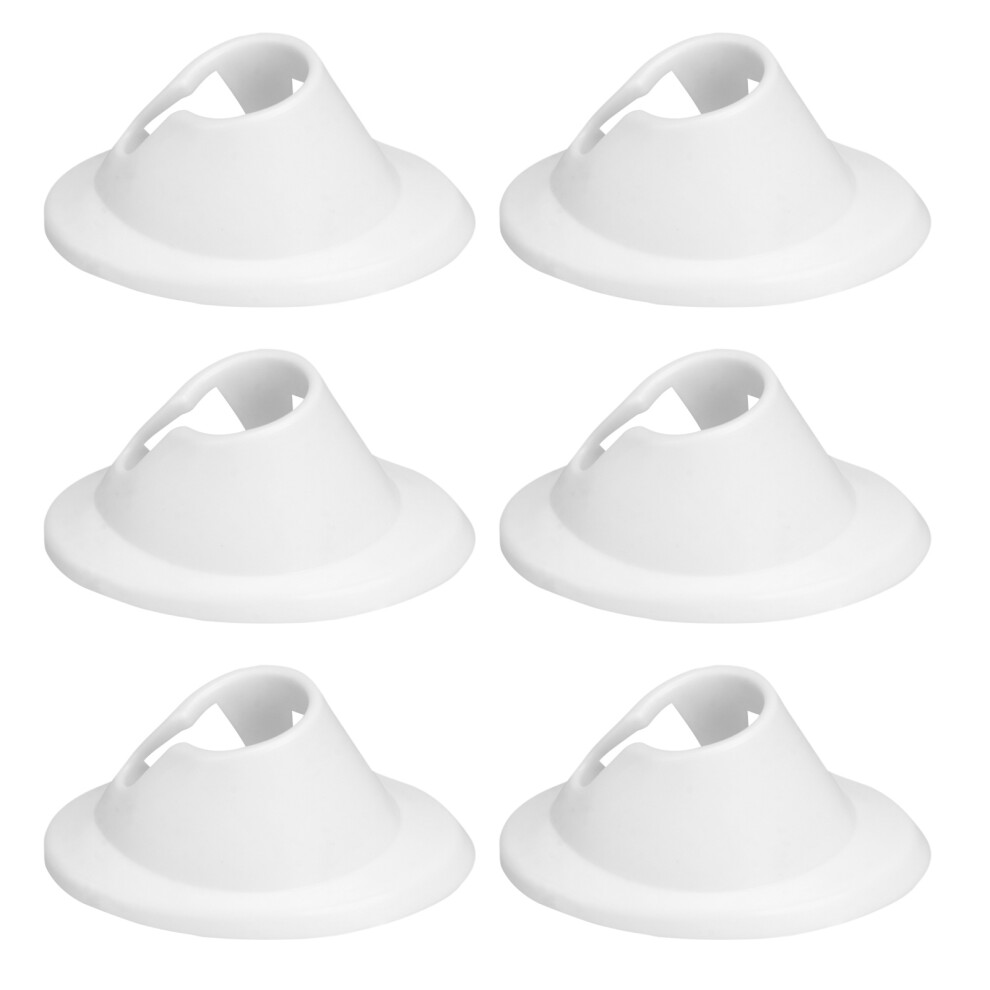 Aboofan 6Pcs Nail Polish Bottle Stands White Silicone Nail Art Storage Racks