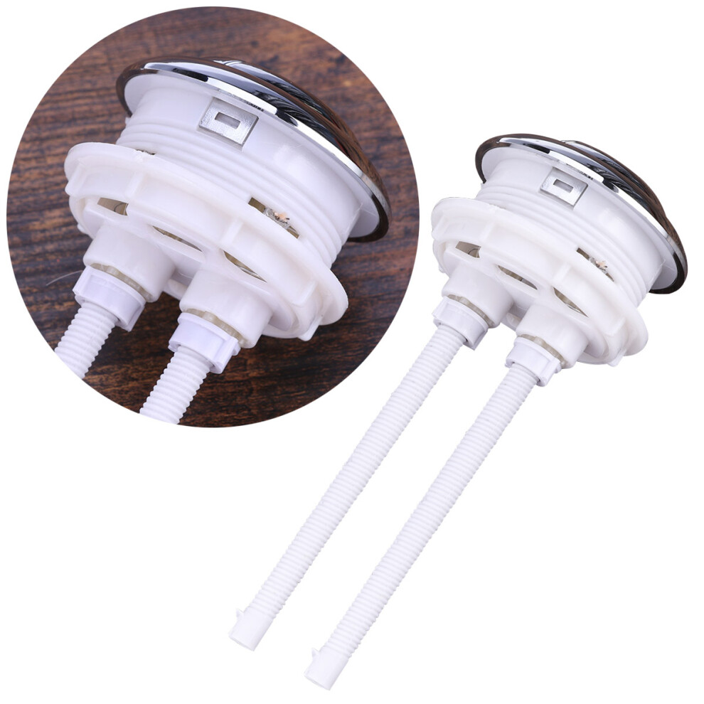 48Mm Flush Toilet Tank Push Buttons With Rods Silver 3302210870310