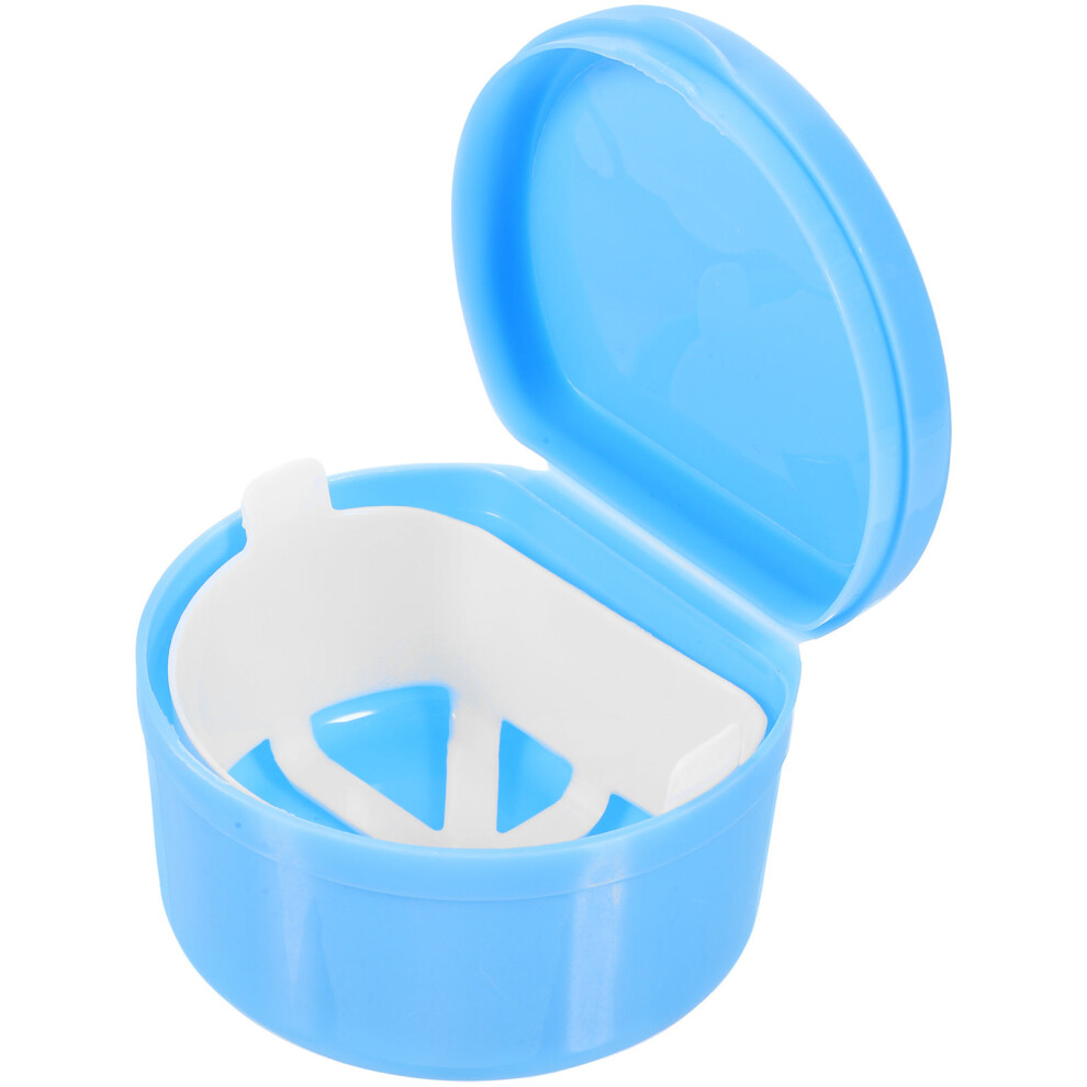 Villcase Blue Denture With Hole For False Teeth Storage