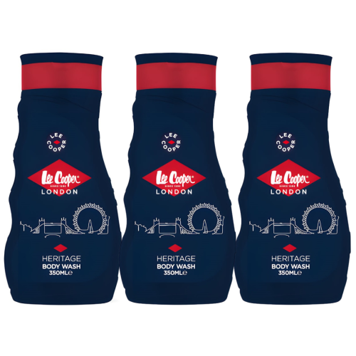 Lee Cooper 3 x 350ml Lee Cooper Body Wash - Heritage