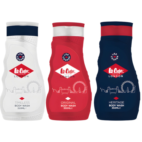 Lee Cooper 3 x 350ml Lee Cooper Body Wash - Mix