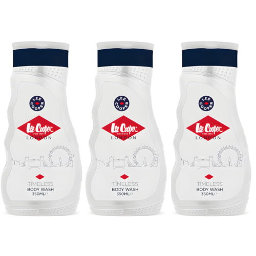 Lee Cooper 3 x 350ml Lee Cooper Body Wash - Timeless