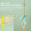 2pcs silicone pacifier clips with safety straps, anti-lost chains 10