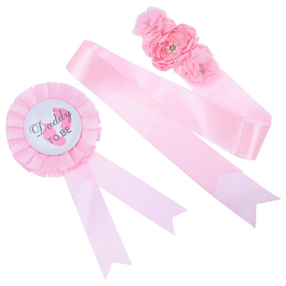 2pcs maternity sash daddy to be belly belt for baby shower-image-OPC-PKRVMY8-NEW
