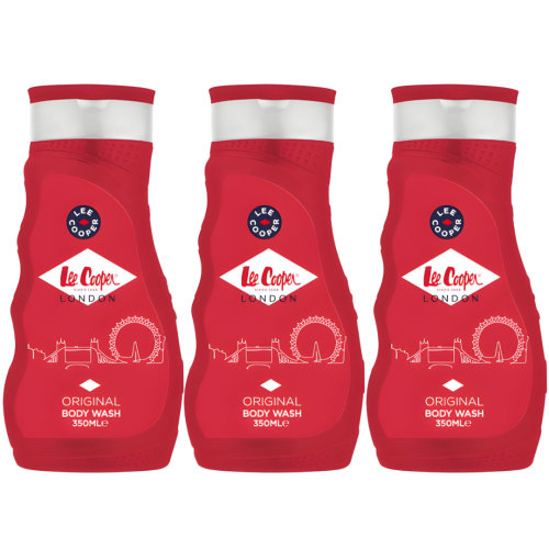 Lee Cooper 3 x 350ml Lee Cooper Body Wash - Original