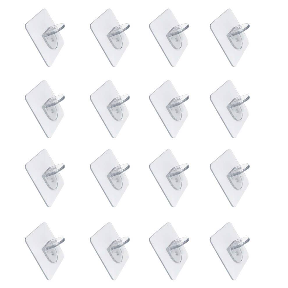 16Pcs Wardrobe Support Pegs Seamless Brackets For Home Clapboard Hooks 3302210850848