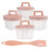 4Pcs Egg Steamer Pink Microwave Safe Steamed Egg Cup Material 3