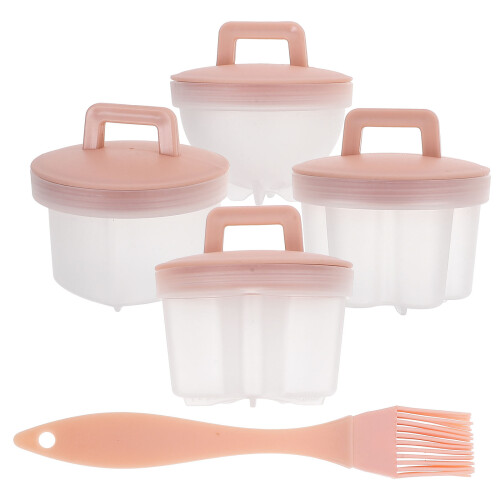 4Pcs Egg Steamer Pink Microwave Safe Steamed Egg Cup Material 2