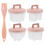 4Pcs Egg Steamer Pink Microwave Safe Steamed Egg Cup Material 8