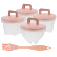 4Pcs Egg Steamer Pink Microwave Safe Steamed Egg Cup Material