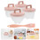 4Pcs Egg Steamer Pink Microwave Safe Steamed Egg Cup Material 4