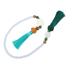 rearview mirror bead lotus roots pendant car interior decor