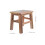 solid wood square stool with shoe storage, wood color 11