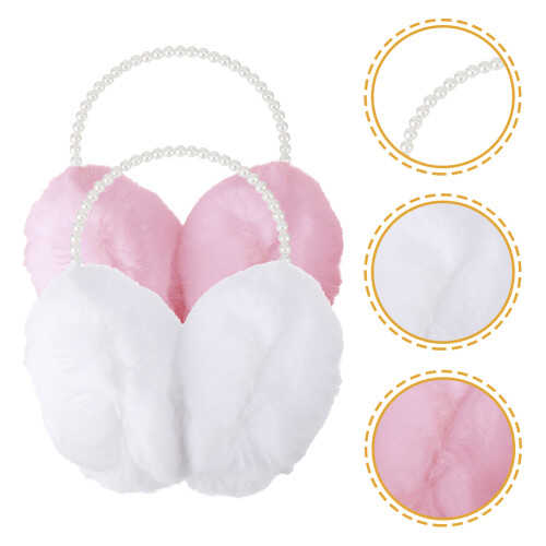2Pcs Plush Ear Muffs Assorted Colors Warm Windproof Winter Ear Covers 1
