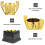 1pc Premium Plastic Awards Trophy Performance Trophy Party Game Trophy 9