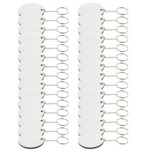 1Set Sublimatie Sleutelhanger Set Wit Voor Decoratie En DIY