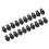 20 Sets Leder-D-Ringe für Geldbörsen, echtes 5