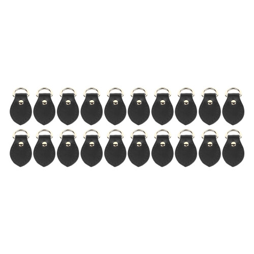 20 Sets Leder-D-Ringe für Geldbörsen, echtes