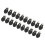 20 Sets Leder-D-Ringe für Geldbörsen, echtes 6