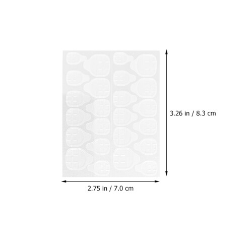 50 nagelkunst-klebesticker, doppelseitig, transparent 1
