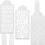 6pcs hollow painting stencils plastic diy templates for art projects 10