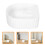 2pcs transparent shell nail soaking bowl for home and salon use 9