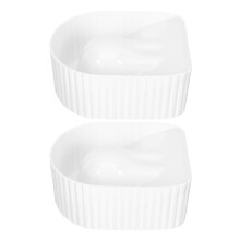 2pcs transparent shell nail soaking bowl for home and salon use