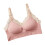 wireless lace bra for breastfeeding, full coverage, xl pink 1
