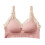 wireless lace bra for breastfeeding, full coverage, xl pink 9