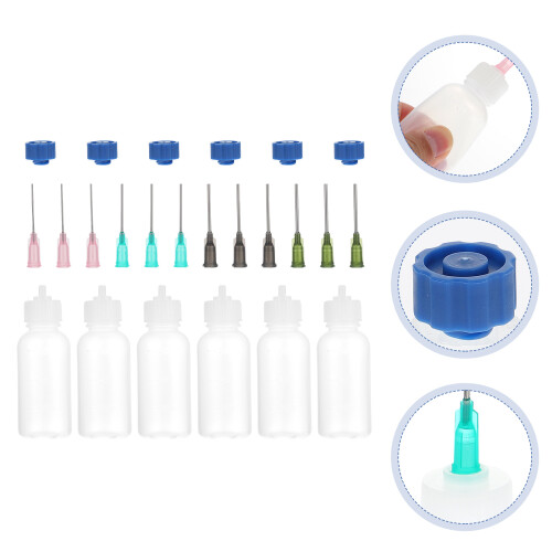 1 set durable sewing machine oil applicator bottles plastic 2
