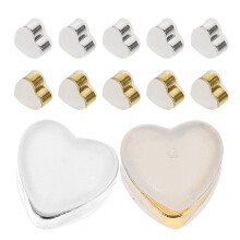 12pcs silicone earring backs for stud earrings, delicate stoppers