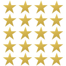 20pcs paper pentagram cutouts for kindergarten wall decor