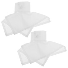 detachable white ruffle wrist cuffs elastic sleeve for dresses
