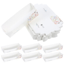 200pcs boat shaped paper snack boxes for sushi fries packing