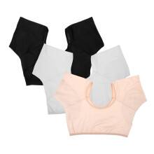 3pcs underarm sweat pads for women and girls, yoga and sports