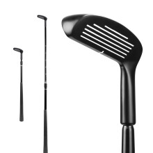 Golf Training Wedge Club Adjustable Loft Zinc Head Practice Tool For Beginner Solid Grip Putter Style With Direction Guide