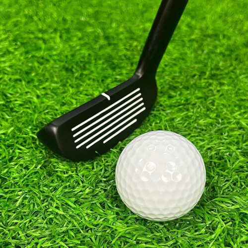 Golf Training Wedge Club Adjustable Loft Zinc Head Practice Tool For Beginner Solid Grip Putter Style With Direction Guide 2